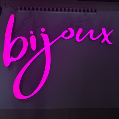 Acrylique de conseil d'Illumianted en métal de signe de lettre des lettres cursives 3d de bâtiment d'ODM