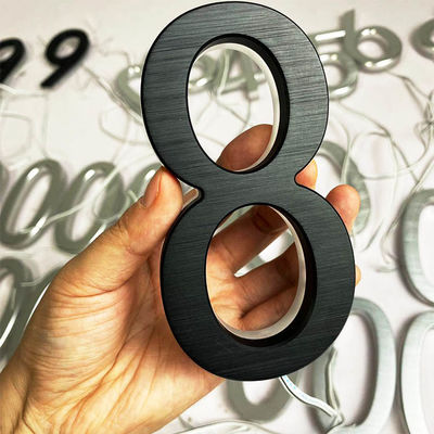 Le noir rétro-éclairé acrylique de signe de lettre de la publicité 3D a peint l'épaisseur de 12cm