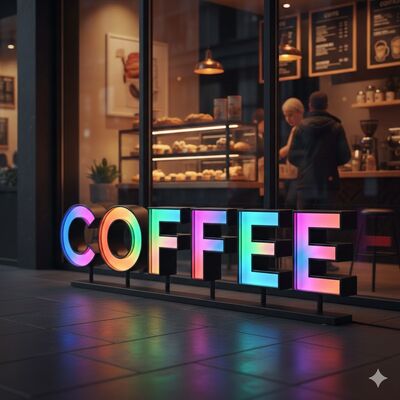 50000 heures de durée de vie Signe de la chaîne LED Type Signe de la chaîne Parfait pour la publicité au détail et les solutions de signalisation