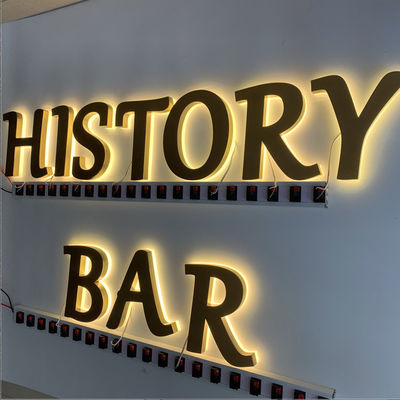 CE rétro-éclairé ROHS d'acier inoxydable de panneau de signe de restaurant de HIGHSPAN