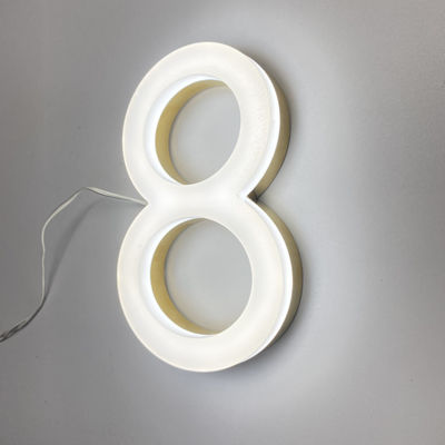 3D protégeant du vent Front Lit Sign Board acrylique 50000 heures de vie