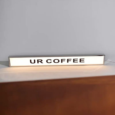 Publicité extérieure de caisson lumineux d'acier inoxydable d'enseigne à simple face du Signage 3D