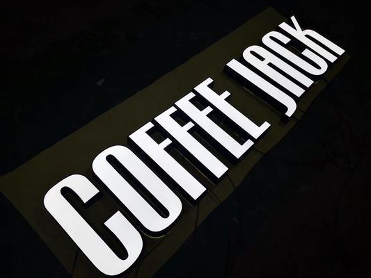 Le signe fabriqué 3D de lettre de la Manche en métal a mené le signe de caisson lumineux